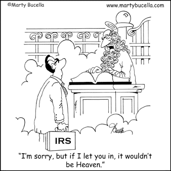 no Irs in heaven